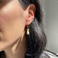 24k gold plated daisy flower 60s earrings with freshwater pearlRoop Jewelry Bloom Earrings, freshwater pearl.