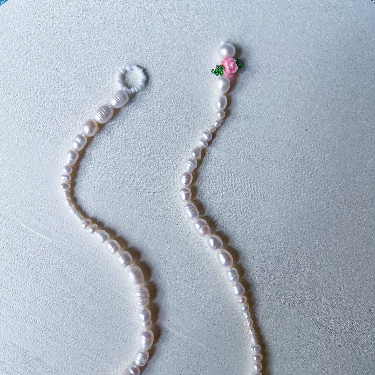 Pink Rosette Necklace